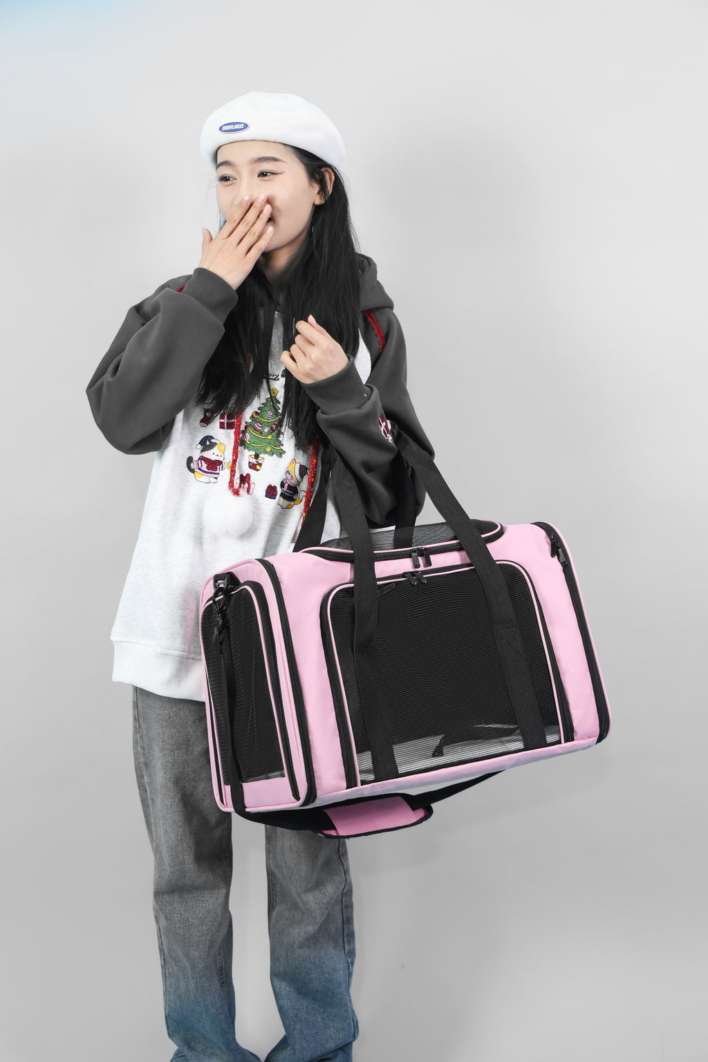 VersaVent 3-in-1 Pet Carrier – Foldable & Luggage-Friendly