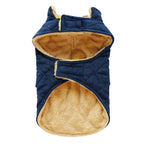 Quilted Plush Dog Jacket with Pockets