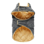 Quilted Plush Dog Jacket with Pockets