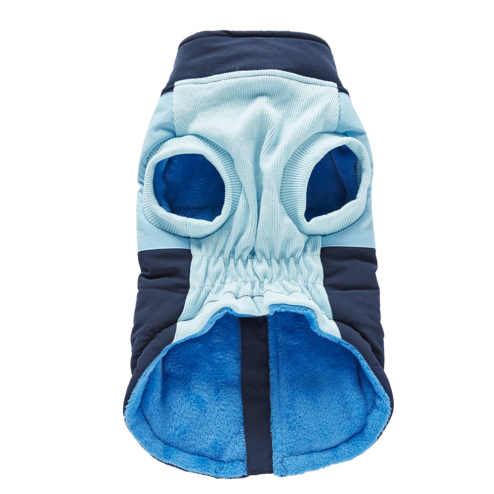 Colorblock Harness Dog Puffer Jacket