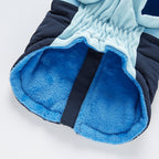 Colorblock Harness Dog Puffer Jacket