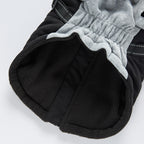 Leopard Faux‑Fur Collar Harness Dog Vest