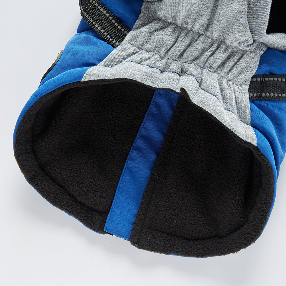 Reflective Piped Built‑in Harness Dog Vest