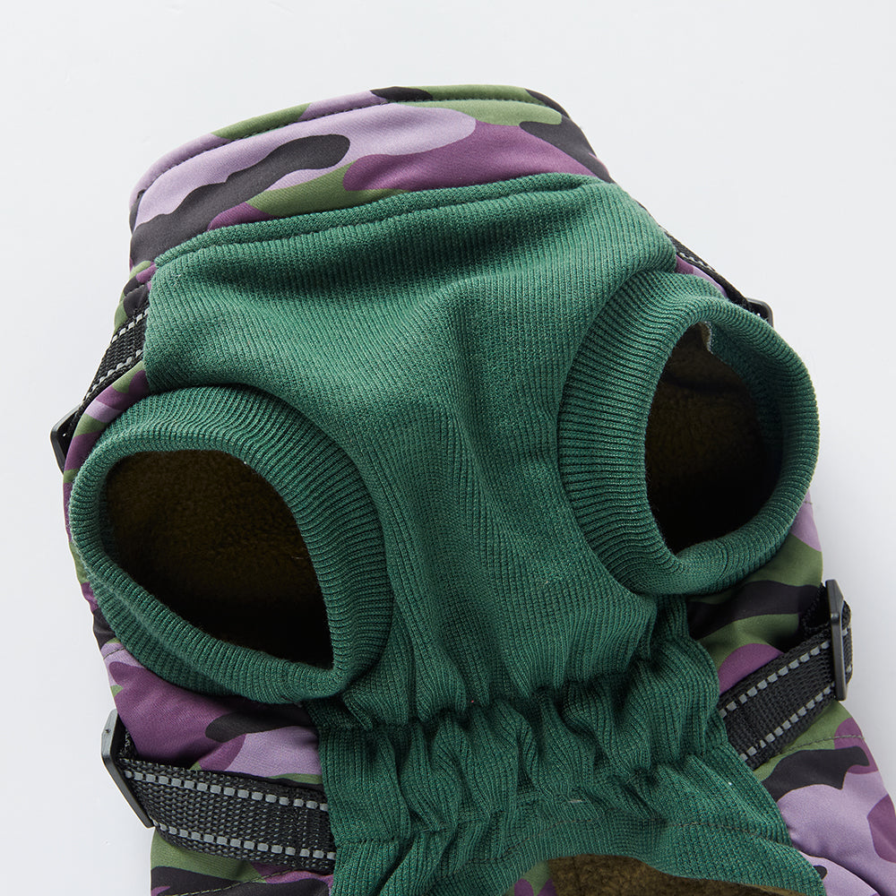 Integrated Harness Camo Dog Vest