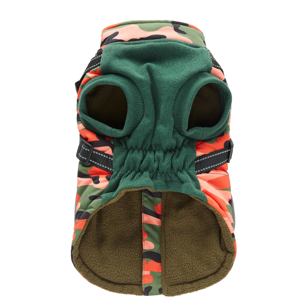 Integrated Harness Camo Dog Vest