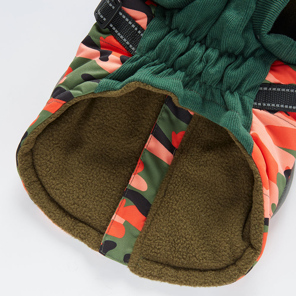 Integrated Harness Camo Dog Vest