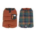Plaid & Puffer Dog Vest Set