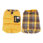 Plaid & Puffer Dog Vest Set
