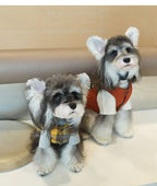 Plaid & Puffer Dog Vest Set