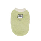 EasyCheesy Fuzzy Dog Sweater with Leash Ring