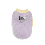 EasyCheesy Fuzzy Dog Sweater with Leash Ring