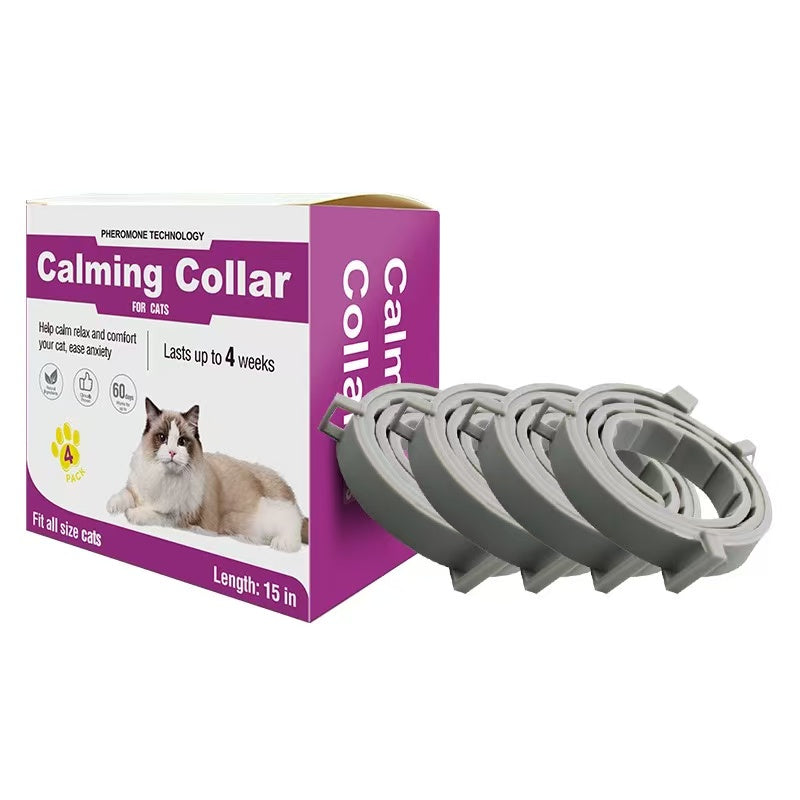 Calming Collar (4-Pack) for Dogs &amp; Cats — adjustable