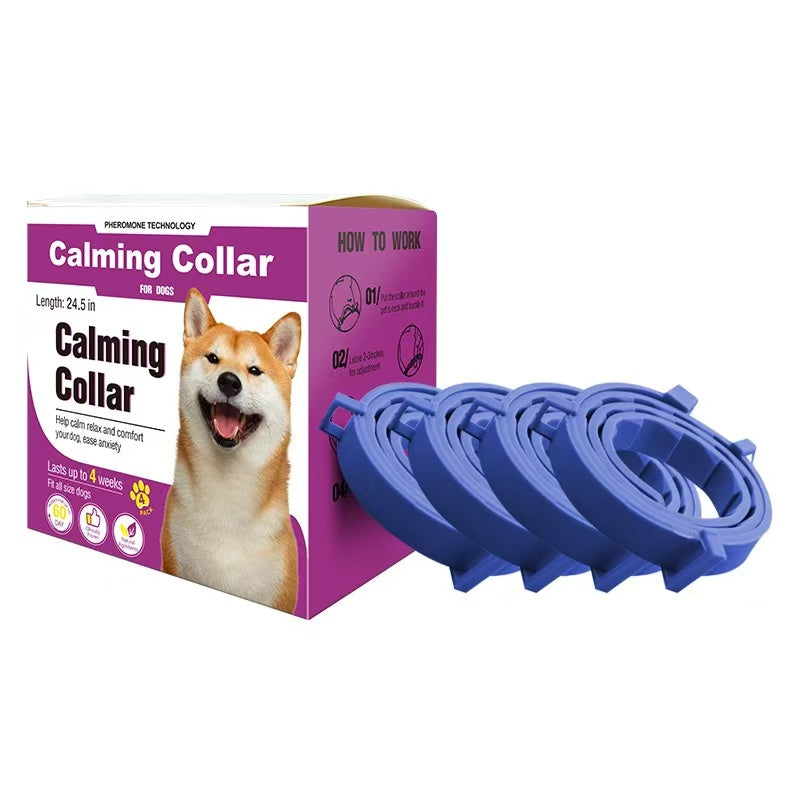 Calming Collar (4-Pack) for Dogs &amp; Cats — adjustable