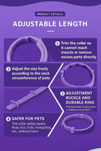 Calming Collar (4-Pack) for Dogs &amp; Cats — adjustable