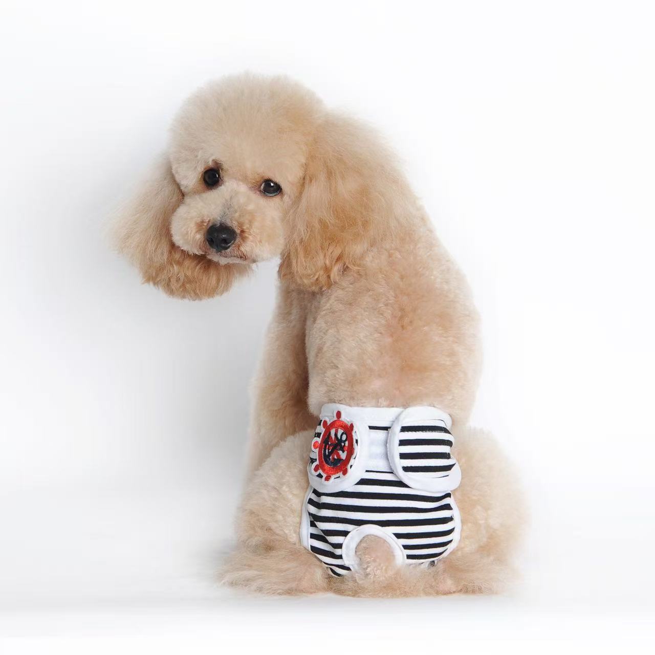 Pet Sanitary Pants – Striped Design (Unisex for Male / Female Dogs)