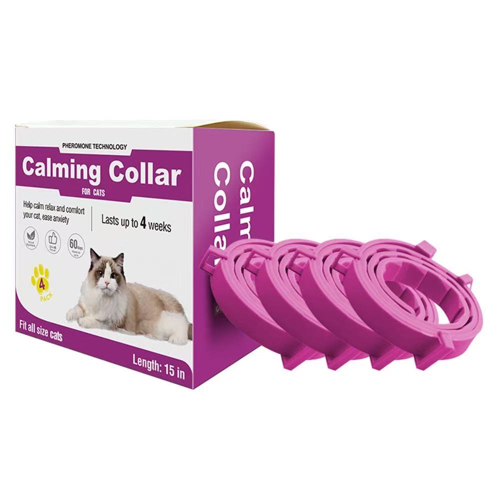 Calming Collar (4-Pack) for Dogs &amp; Cats — adjustable