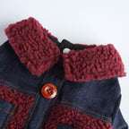 Denim Sherpa Dog Jacket