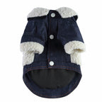 Denim Sherpa Dog Jacket
