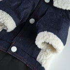 Denim Sherpa Dog Jacket