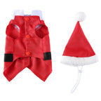 Santa Claus Dog Outfit with Hat