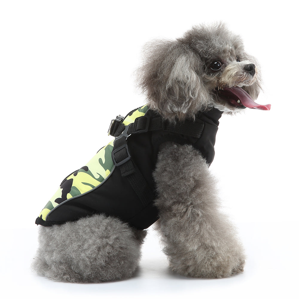 Camo Harness Dog Softshell Vest