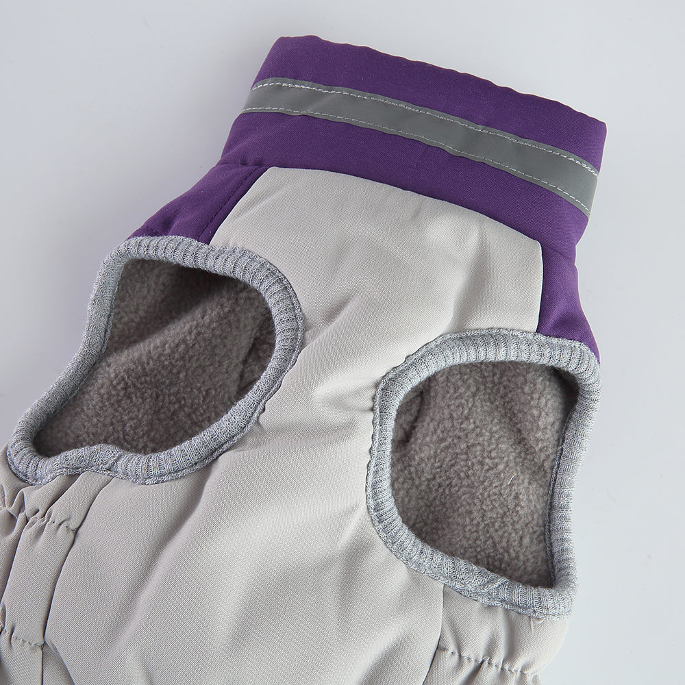 Quilted Harness Dog Vest – Purple