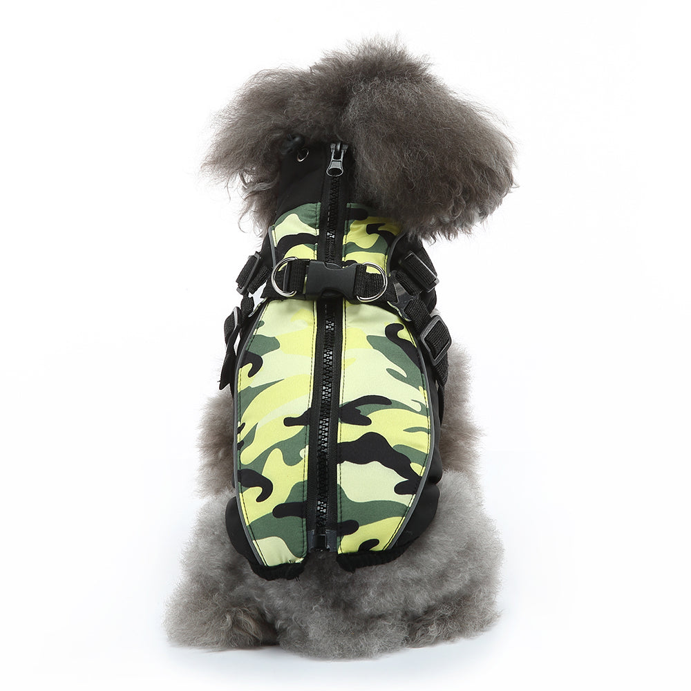 Camo Harness Dog Softshell Vest