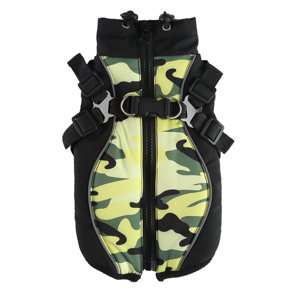 Camo Harness Dog Softshell Vest