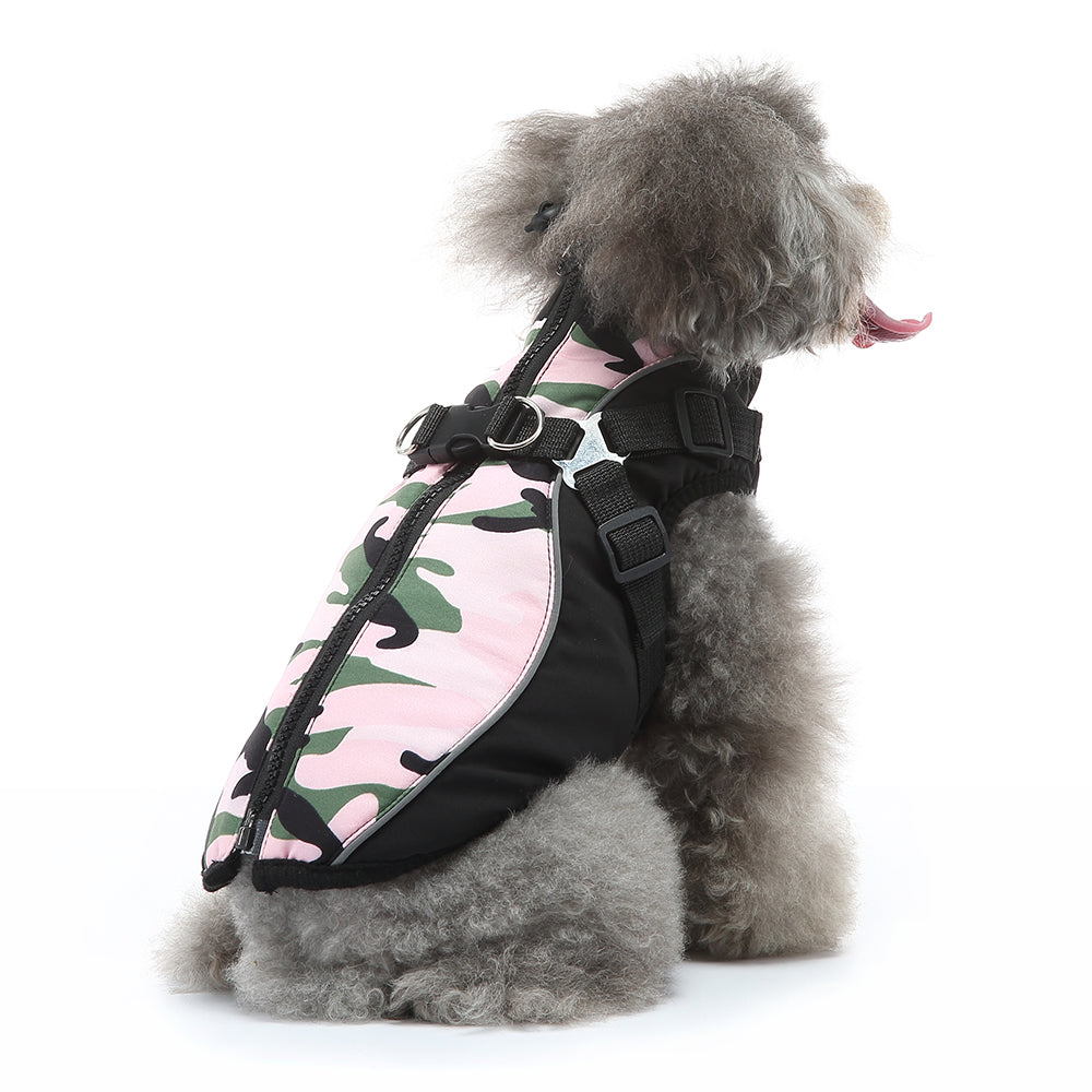Camo Harness Dog Softshell Vest