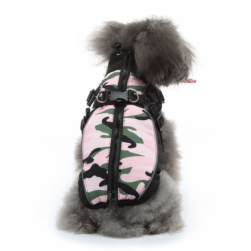 Camo Harness Dog Softshell Vest