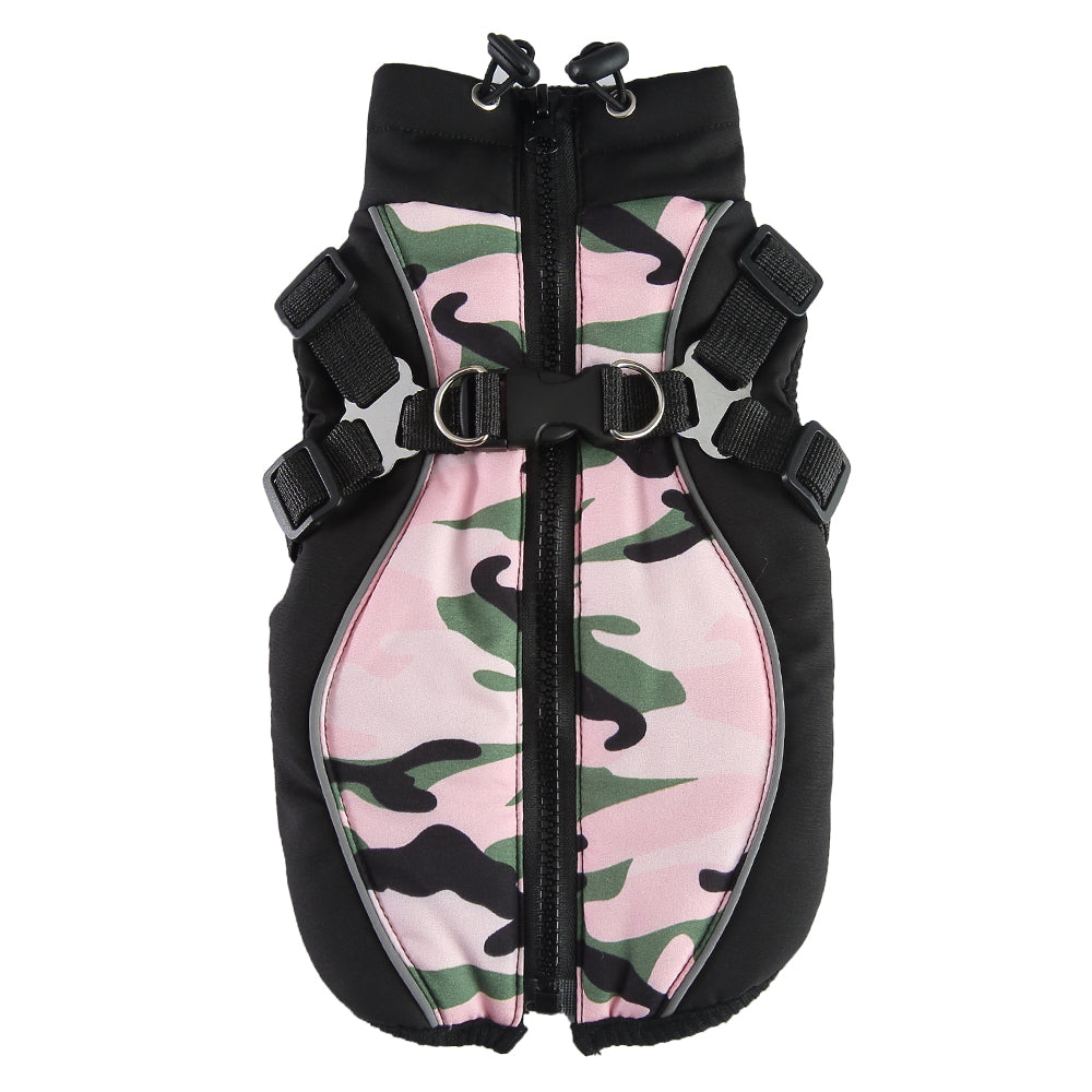 Camo Harness Dog Softshell Vest