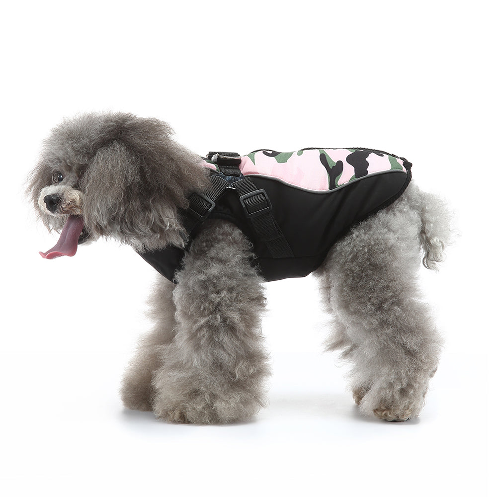 Camo Harness Dog Softshell Vest