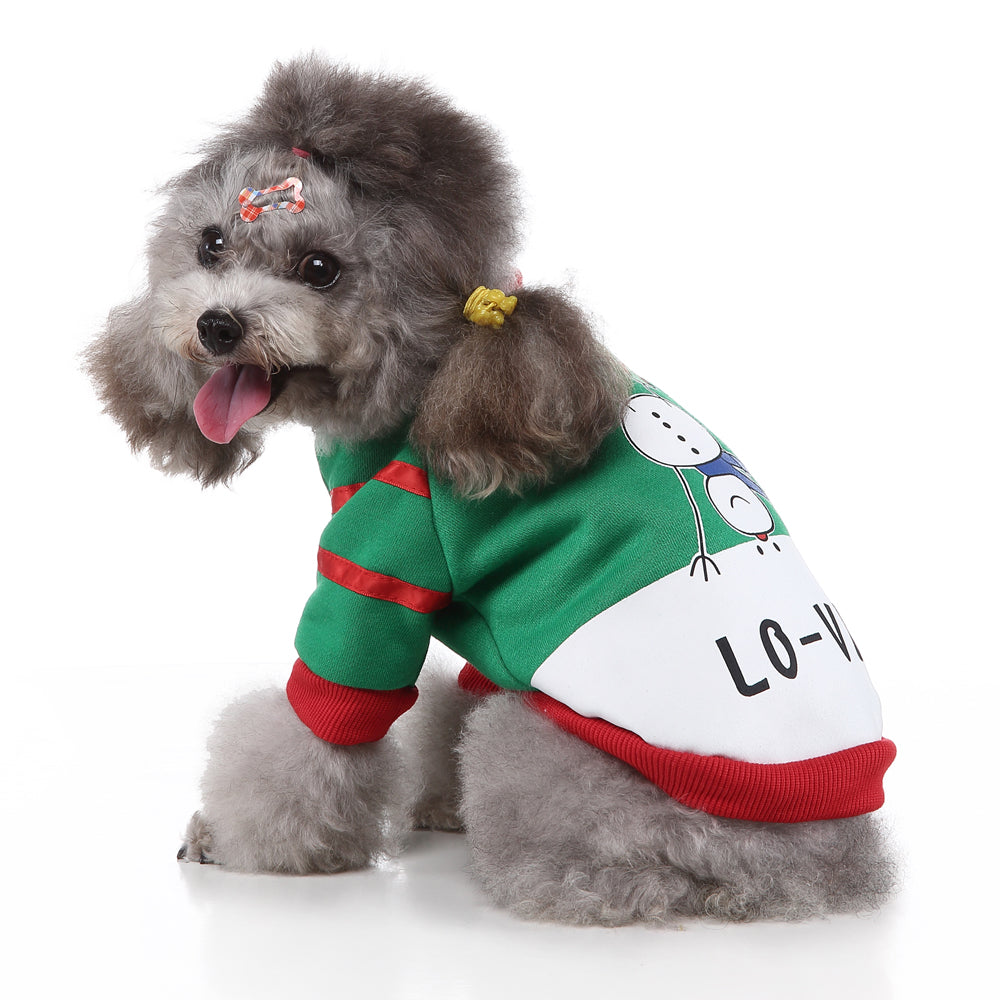 Christmas Love Snowman Dog Sweater