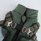 Dual-Color & Sport Harness Jacket – Red / Black / Army Green