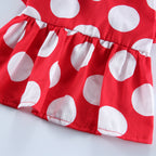 Minnie Mouse-Inspired Dog Dress with Ears and Polka Dots