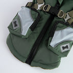 Dual-Color & Sport Harness Jacket – Red / Black / Army Green