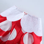 Minnie Mouse-Inspired Dog Dress with Ears and Polka Dots