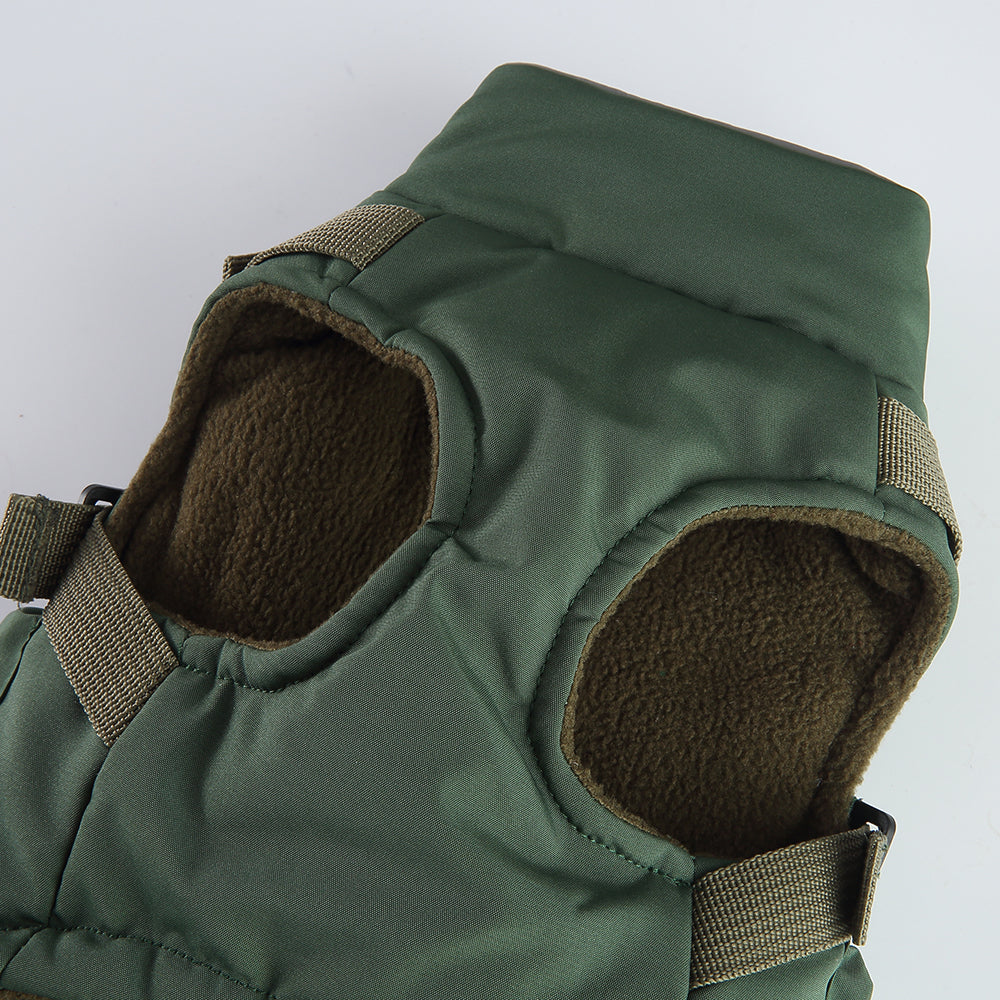 Dual-Color & Sport Harness Jacket – Red / Black / Army Green