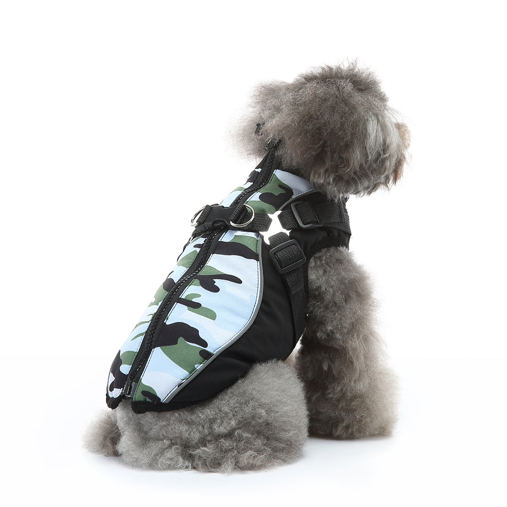 Camo Harness Dog Softshell Vest