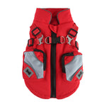 Dual-Color & Sport Harness Jacket – Red / Black / Army Green