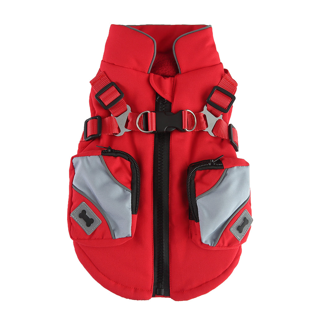 Dual-Color & Sport Harness Jacket – Red / Black / Army Green