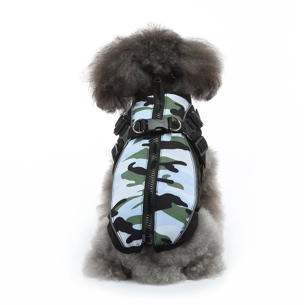 Camo Harness Dog Softshell Vest