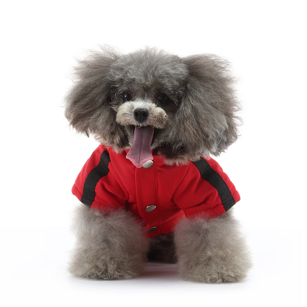 Faux Fur Hooded Parka Dog Jacket