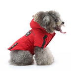 Faux Fur Hooded Parka Dog Jacket