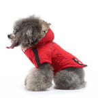 Faux Fur Hooded Parka Dog Jacket