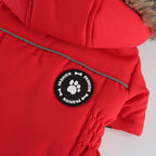 Faux Fur Hooded Parka Dog Jacket