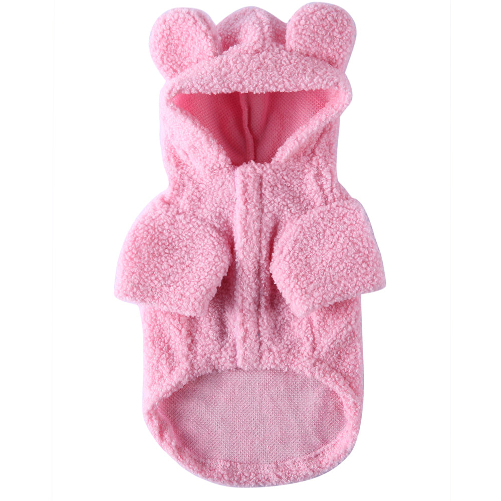 PinkyPaw Fuzzy Dog Hoodie