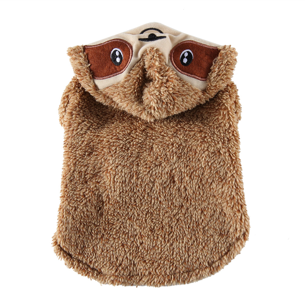 Adorable Sloth Dog Hoodie with Hood and Cute Face