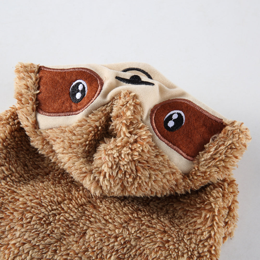 Adorable Sloth Dog Hoodie with Hood and Cute Face