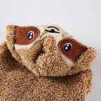 Adorable Sloth Dog Hoodie with Hood and Cute Face